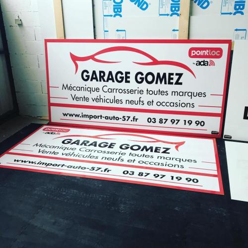 affichage garage gomez